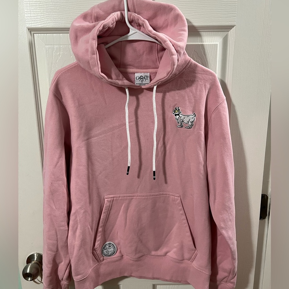 GOAT USA woman’s Pink Hoodie Sweatshirt.